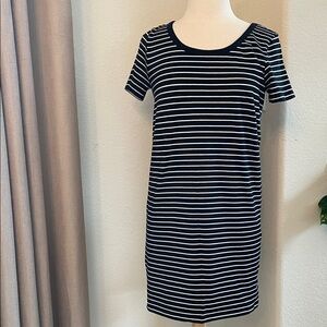 Joe Fresh Black and White Striped Dress